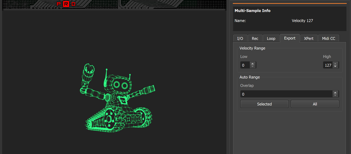 Creating velocitysensitive instruments